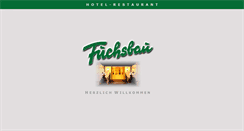 Desktop Screenshot of hotel-fuchsbau.de