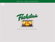 Tablet Screenshot of hotel-fuchsbau.de